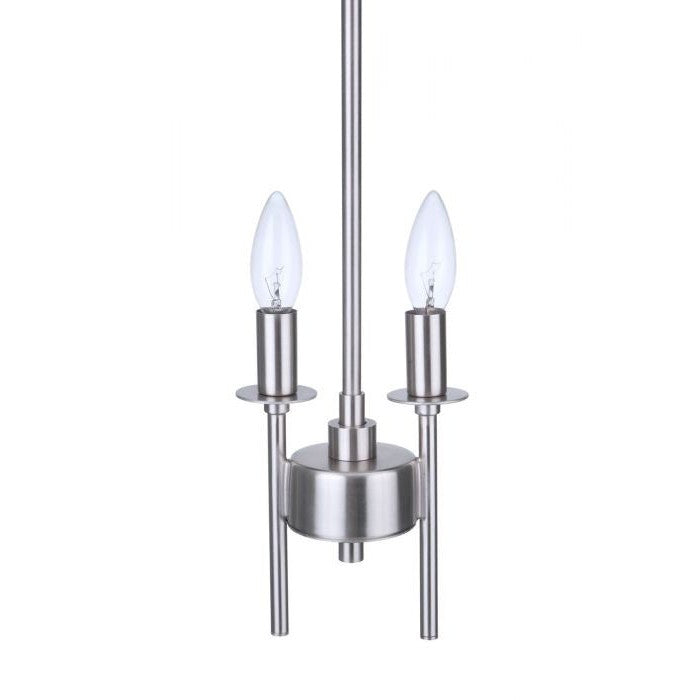Craftmade - 54392-BNK - Two Light Mini Pendant - Larrson - Brushed Polished Nickel