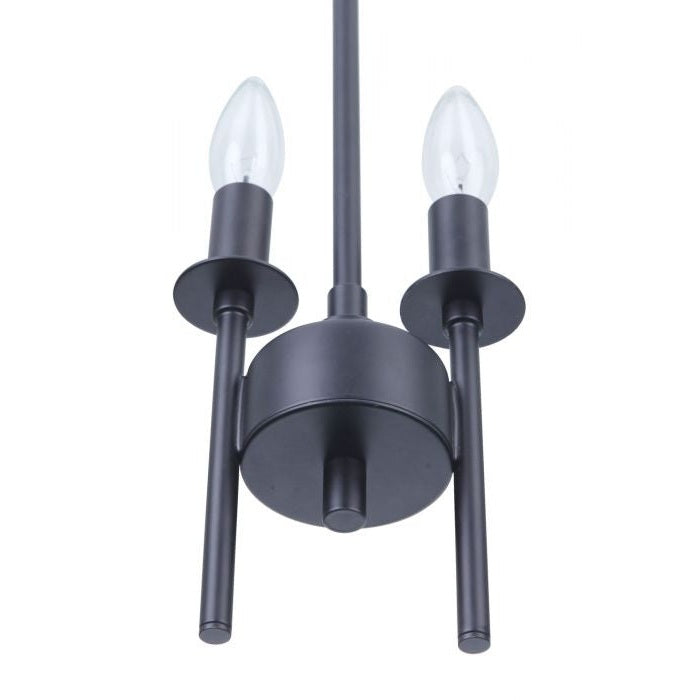 Craftmade - 54392-FB - Two Light Mini Pendant - Larrson - Flat Black