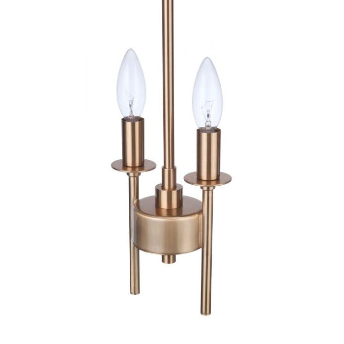 Craftmade - 54392-SB - Two Light Mini Pendant - Larrson - Satin Brass