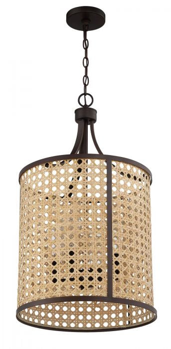 Craftmade - 54534-ABZ - Four Light Foyer Pendant - Malaya - Aged Bronze Brushed