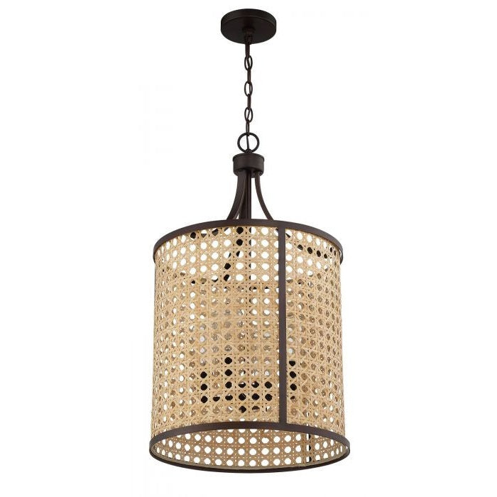 Craftmade - 54534-ABZ - Four Light Foyer Pendant - Malaya - Aged Bronze Brushed