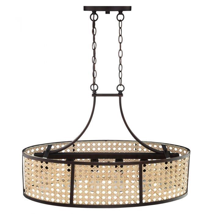 Craftmade - 54576-ABZ - Six Light Island Pendant - Malaya - Aged Bronze Brushed