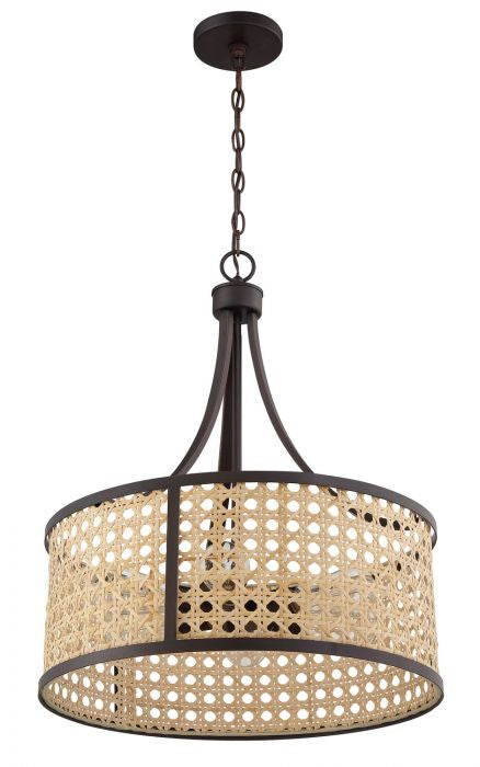 Craftmade - 54596-ABZ - Six Light Pendant - Malaya - Aged Bronze Brushed