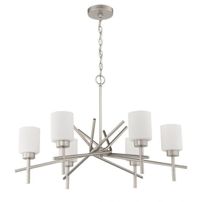 Craftmade - 54626-SN - Six Light Chandelier - Cadence - Satin Nickel