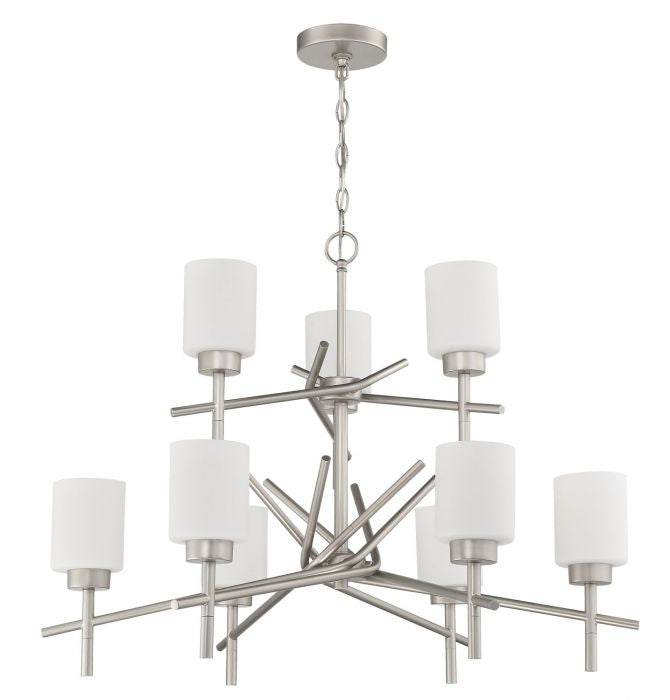 Craftmade - 54629-SN - Nine Light Chandelier - Cadence - Satin Nickel