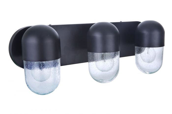 Craftmade - 55003-FB - Three Light Vanity - Pill - Flat Black
