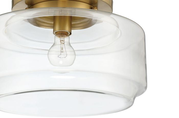 Craftmade - X3114-SB - One Light Flushmount - Peri - Satin Brass