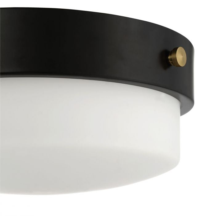 Craftmade - X3212-FB - Two Light Flushmount - Oak Street - Flat Black