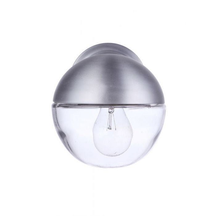 Craftmade - ZA3404-SA - One Light Outdoor Wall Mount - Evie - Satin Aluminum