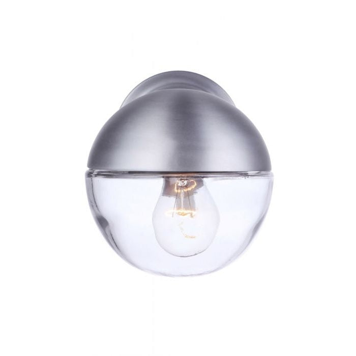 Craftmade - ZA3404-SA - One Light Outdoor Wall Mount - Evie - Satin Aluminum