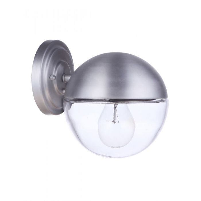 Craftmade - ZA3404-SA - One Light Outdoor Wall Mount - Evie - Satin Aluminum