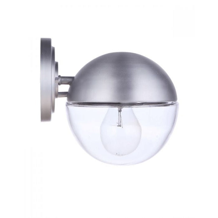 Craftmade - ZA3404-SA - One Light Outdoor Wall Mount - Evie - Satin Aluminum