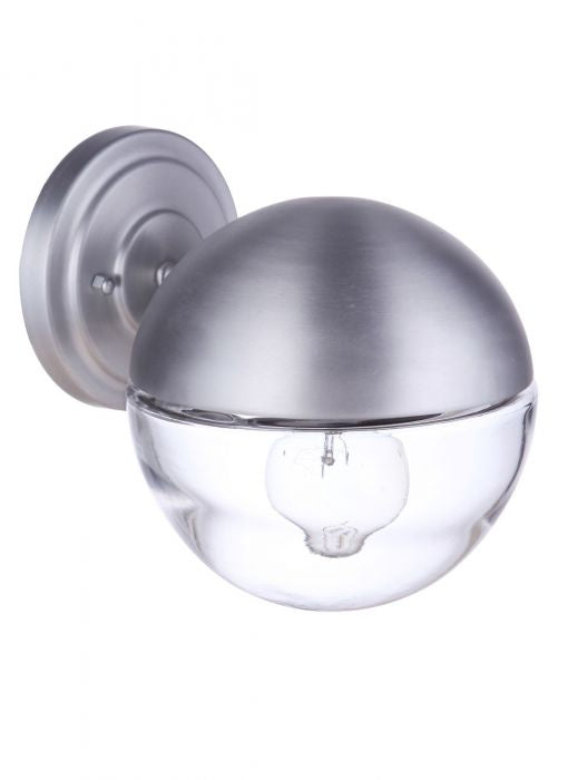 Craftmade - ZA3404-SA - One Light Outdoor Wall Mount - Evie - Satin Aluminum