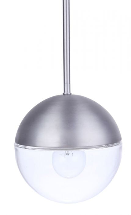 Craftmade - ZA3411-SA - One Light Outdoor Pendant - Evie - Satin Aluminum