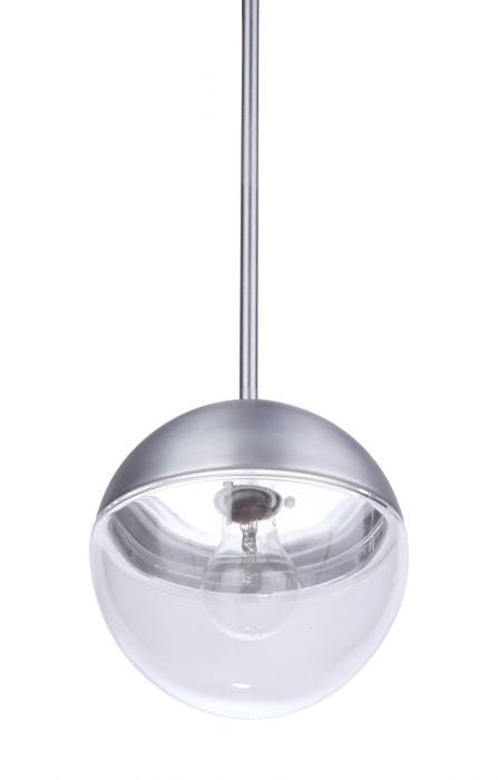 Craftmade - ZA3411-SA - One Light Outdoor Pendant - Evie - Satin Aluminum