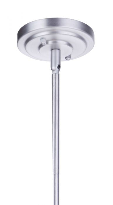 Craftmade - ZA3411-SA - One Light Outdoor Pendant - Evie - Satin Aluminum