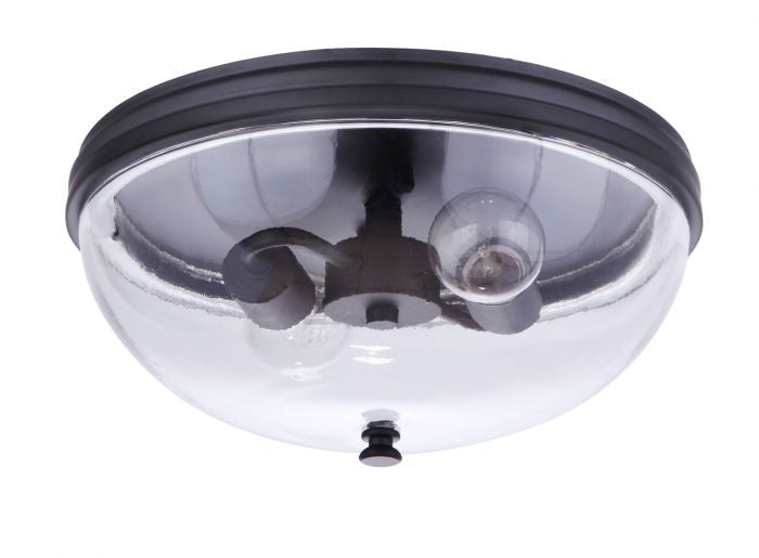 Craftmade - ZA3537-MN - Two Light Outdoor Flush Mount - Sivo - Midnight