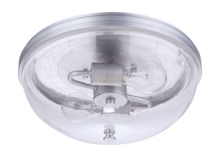 Craftmade - ZA3537-SA - Two Light Outdoor Flush Mount - Sivo - Satin Aluminum