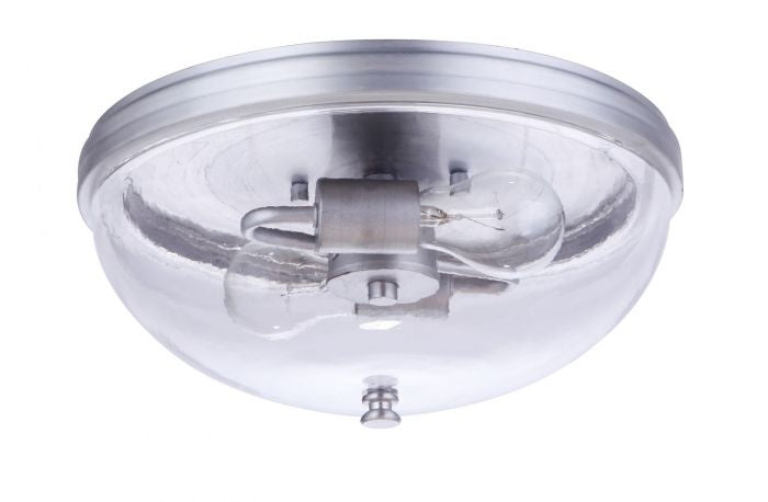 Craftmade - ZA3537-SA - Two Light Outdoor Flush Mount - Sivo - Satin Aluminum