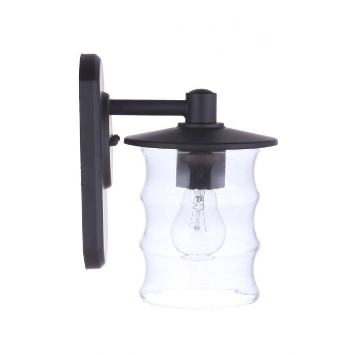 Craftmade - ZA3604-MN - One Light Outdoor Wall Mount - Canon - Midnight