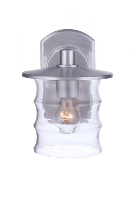 Craftmade - ZA3604-SA - One Light Outdoor Wall Mount - Canon - Satin Aluminum