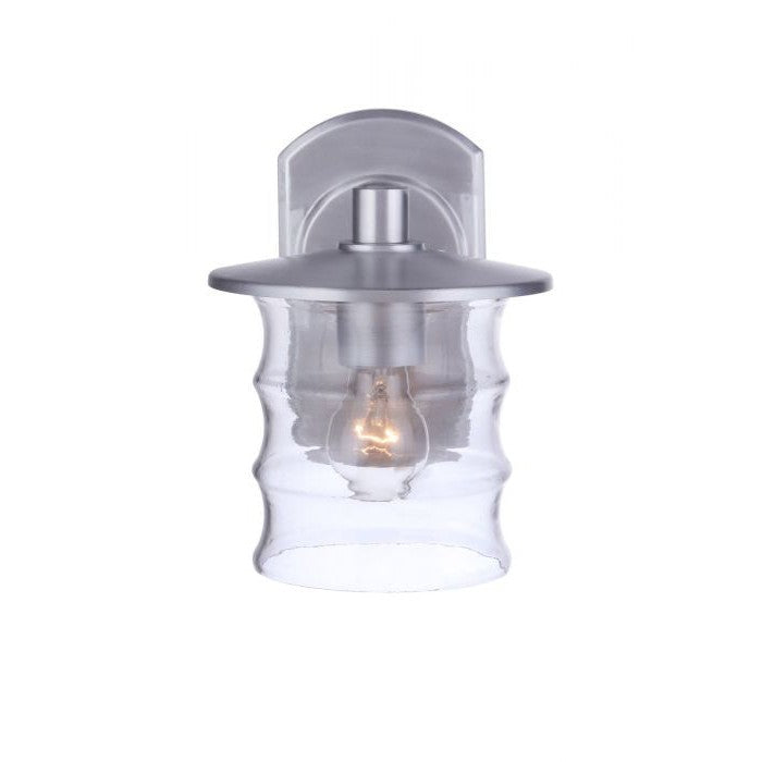 Craftmade - ZA3604-SA - One Light Outdoor Wall Mount - Canon - Satin Aluminum