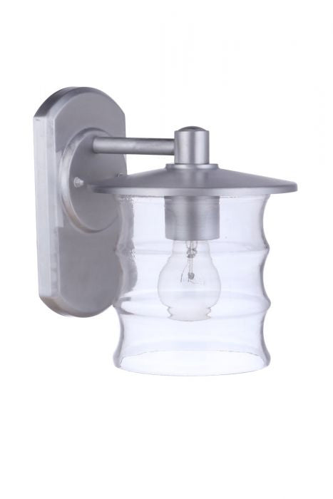 Craftmade - ZA3604-SA - One Light Outdoor Wall Mount - Canon - Satin Aluminum