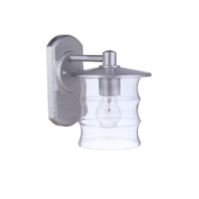 Craftmade - ZA3604-SA - One Light Outdoor Wall Mount - Canon - Satin Aluminum