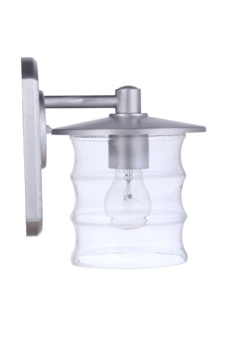 Craftmade - ZA3604-SA - One Light Outdoor Wall Mount - Canon - Satin Aluminum