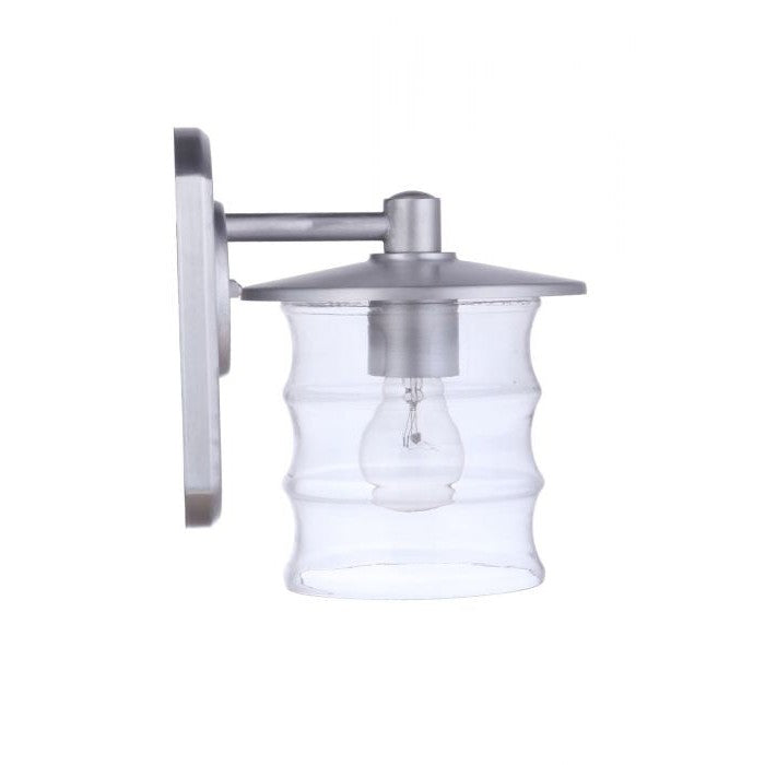 Craftmade - ZA3604-SA - One Light Outdoor Wall Mount - Canon - Satin Aluminum