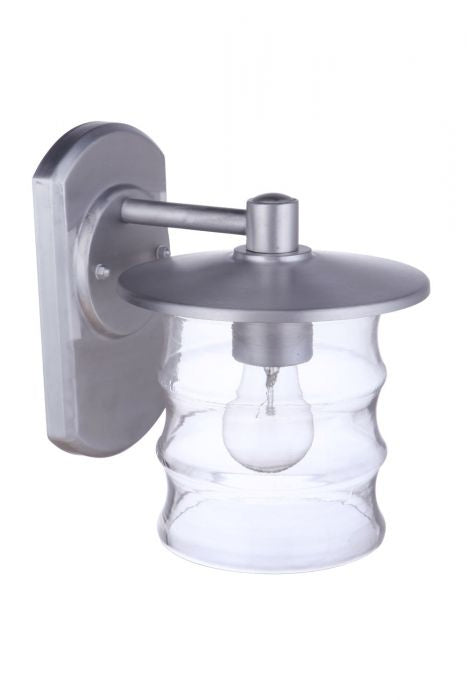 Craftmade - ZA3604-SA - One Light Outdoor Wall Mount - Canon - Satin Aluminum