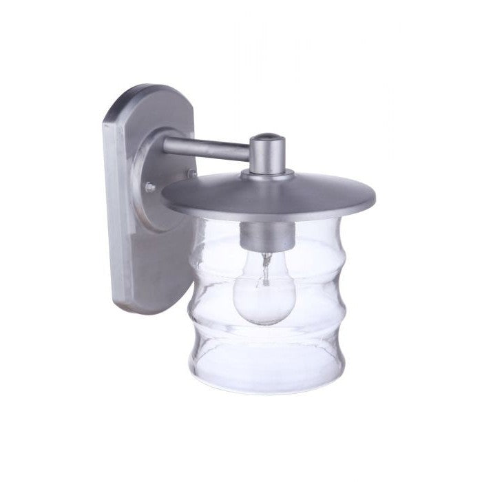 Craftmade - ZA3604-SA - One Light Outdoor Wall Mount - Canon - Satin Aluminum