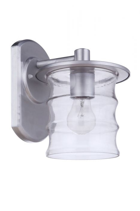 Craftmade - ZA3604-SA - One Light Outdoor Wall Mount - Canon - Satin Aluminum