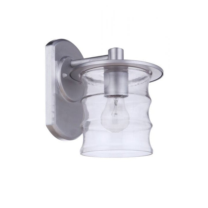Craftmade - ZA3604-SA - One Light Outdoor Wall Mount - Canon - Satin Aluminum