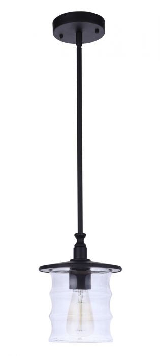 Craftmade - ZA3611-MN - One Light Outdoor Pendant - Canon - Midnight