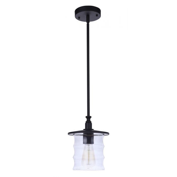 Craftmade - ZA3611-MN - One Light Outdoor Pendant - Canon - Midnight