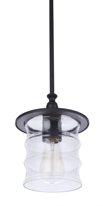 Craftmade - ZA3611-MN - One Light Outdoor Pendant - Canon - Midnight