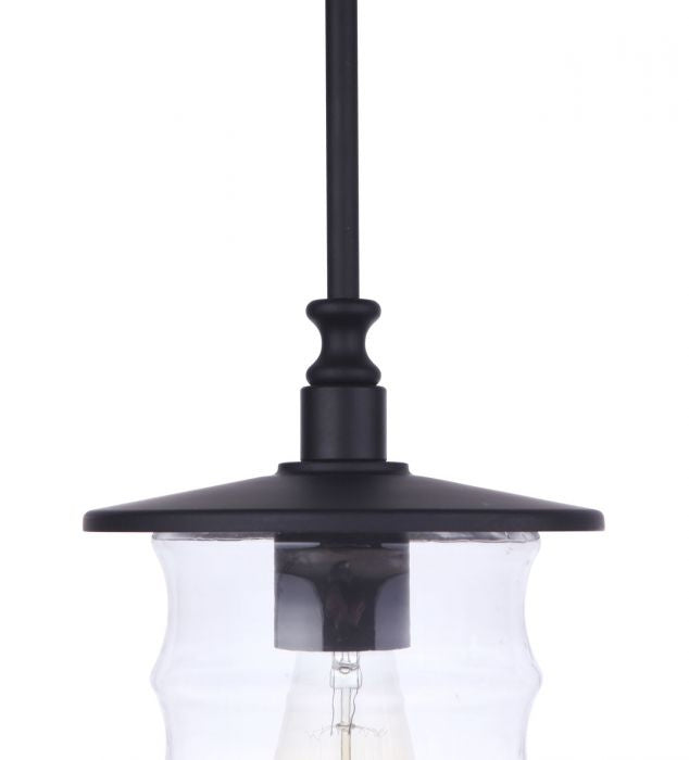 Craftmade - ZA3611-MN - One Light Outdoor Pendant - Canon - Midnight
