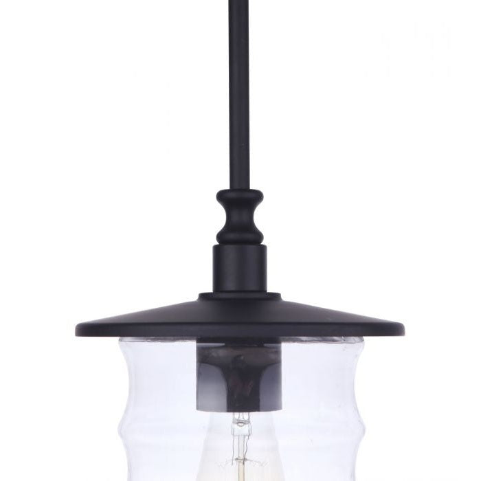 Craftmade - ZA3611-MN - One Light Outdoor Pendant - Canon - Midnight