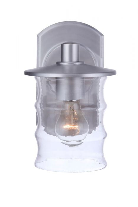 Craftmade - ZA3614-SA - One Light Outdoor Wall Mount - Canon - Satin Aluminum