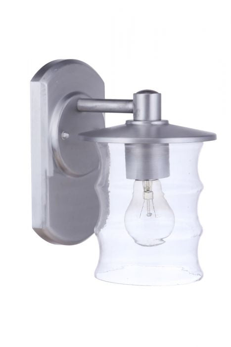 Craftmade - ZA3614-SA - One Light Outdoor Wall Mount - Canon - Satin Aluminum