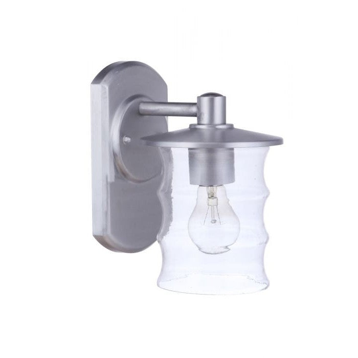 Craftmade - ZA3614-SA - One Light Outdoor Wall Mount - Canon - Satin Aluminum