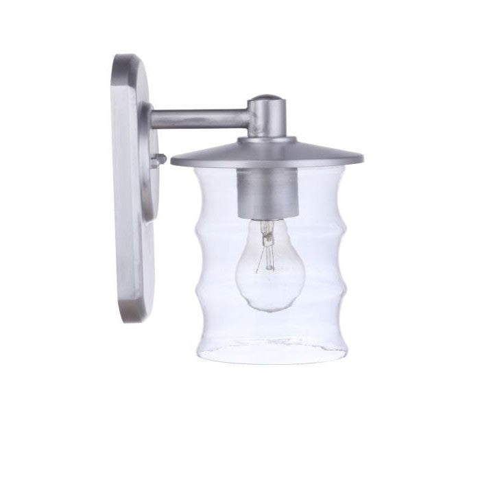 Craftmade - ZA3614-SA - One Light Outdoor Wall Mount - Canon - Satin Aluminum