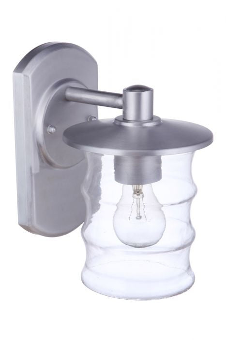 Craftmade - ZA3614-SA - One Light Outdoor Wall Mount - Canon - Satin Aluminum