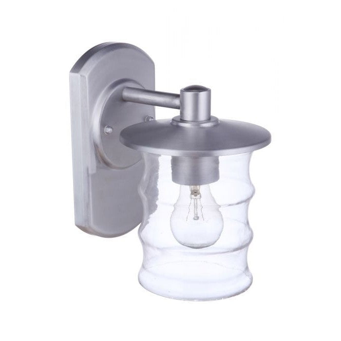 Craftmade - ZA3614-SA - One Light Outdoor Wall Mount - Canon - Satin Aluminum