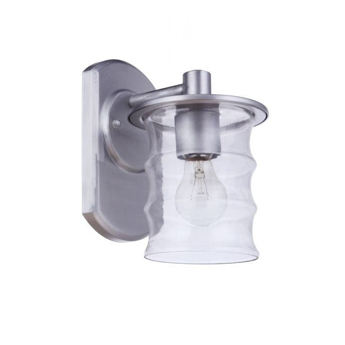 Craftmade - ZA3614-SA - One Light Outdoor Wall Mount - Canon - Satin Aluminum