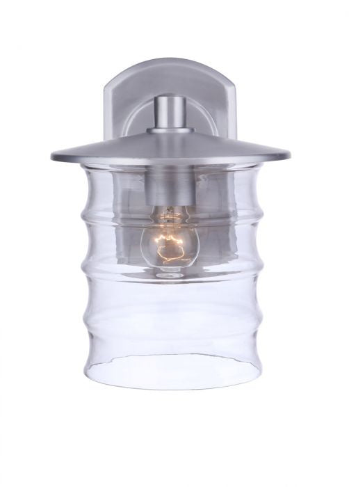 Craftmade - ZA3624-SA - One Light Outdoor Wall Mount - Canon - Satin Aluminum
