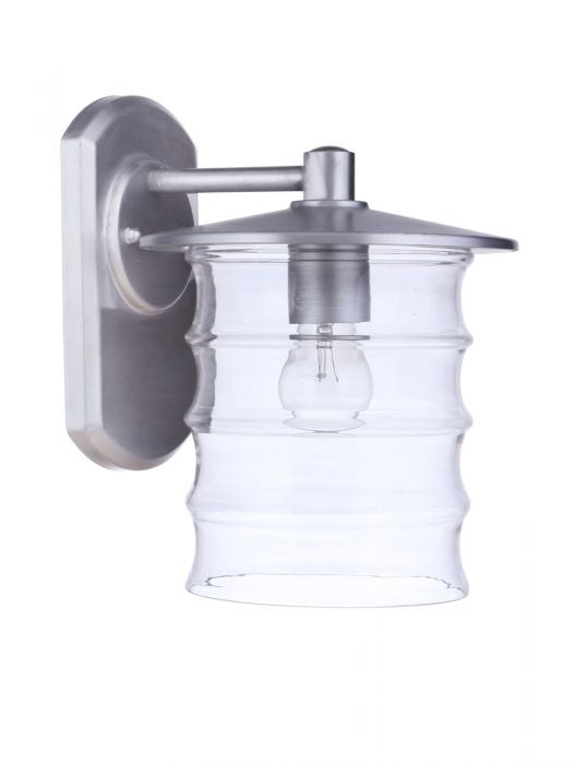 Craftmade - ZA3624-SA - One Light Outdoor Wall Mount - Canon - Satin Aluminum