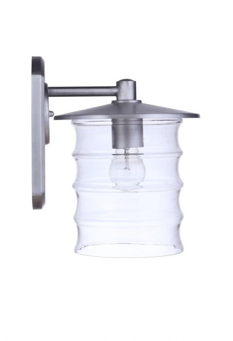 Craftmade - ZA3624-SA - One Light Outdoor Wall Mount - Canon - Satin Aluminum