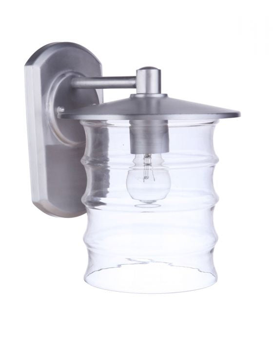 Craftmade - ZA3624-SA - One Light Outdoor Wall Mount - Canon - Satin Aluminum